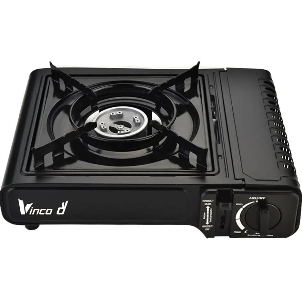 Fornello a gas portatile 2,1Kw con valigetta VINCO