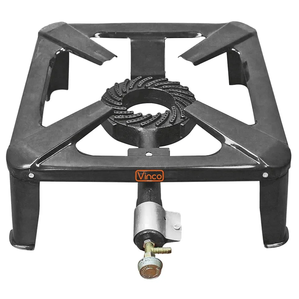 Fornellone a gas gpl cm.30 x 30 con bruciatore in ghisa da 5,8Kw VINCO 76011