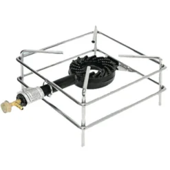 Fornellone a gas in acciaio cromato cm.30 x 30 potenza max 5,5 Kw