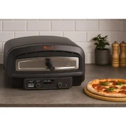 Forno elettrico professionale per pizza 2200W 450° cm.37 VINCO 50355 nuovo modello 2025