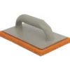 Frattone in gomma spugna arancio cm.22 x 14 con supporto in plastica