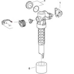 Galleggiante GROHE 43537000 valvola di carico per cassette ad incasso