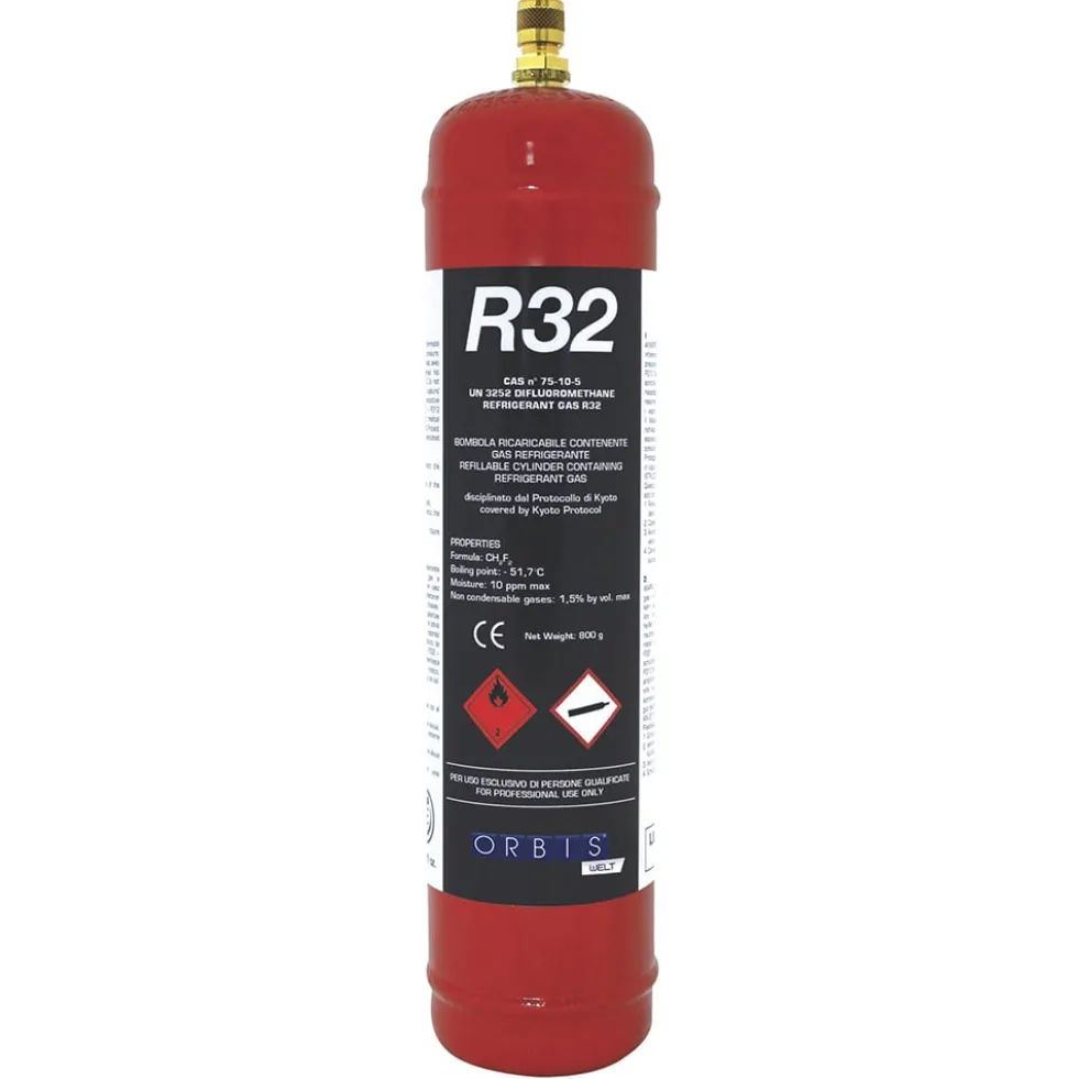 Gas refrigerante R32 per ricarica climatizzatori condizionatori 780gr