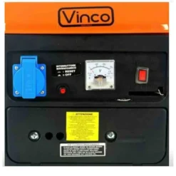Generatore di corrente portatile a benzina motore 2 tempi potenza max 0,8 KW gruppo elettrogeno VINCO 60104