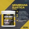 Guaina impermeabilizzante adesivo bituminoso sigillante nero SIGILL BITUM GASKET barattolo kg.5