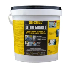 Guaina impermeabilizzante adesivo bituminoso sigillante nero SIGILL BITUM GASKET barattolo kg.5