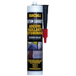 Guaina impermeabilizzante adesivo bituminoso sigillante nero SIGILL BITUM GASKET cartuccia ml.300