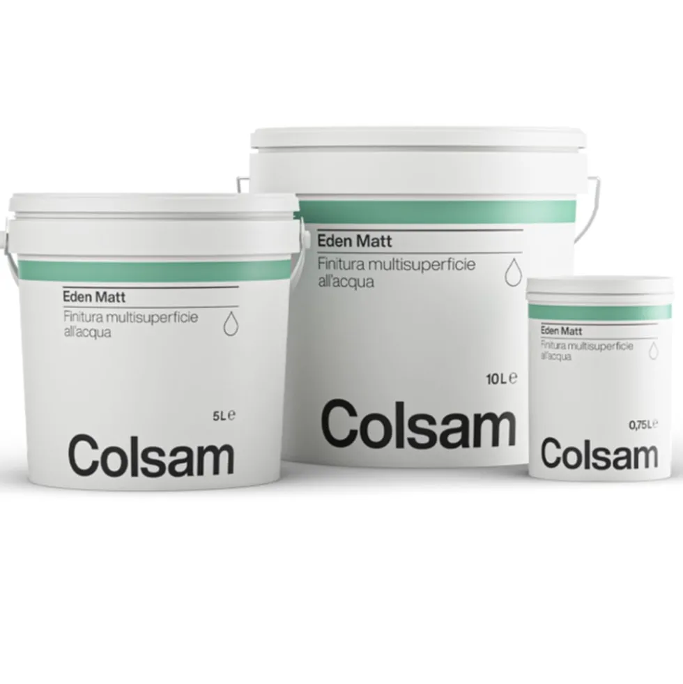 Idropittura idrosmalto all' acqua ultra opaco multisuperficie COLSAM EDEN MATT COLORIFICIO SAMMARINESE