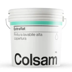 Idropittura lavabile per interni ad elevata copertura COLSAM EXTRAFLAT bianco