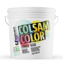 Idropittura murale traspirante lavabile supercoprente COLSAM COLOR lt.14 bianca COLORIFICIO SAMMARINESE