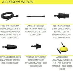 Idropulitrice ad acqua fredda LAVOR PLANET 140 1900W 140BAR con avvolgitubo e accessori