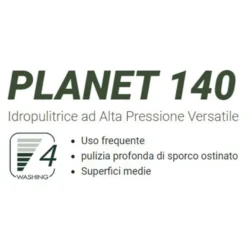 Idropulitrice ad acqua fredda LAVOR PLANET 140 1900W 140BAR con avvolgitubo e accessori
