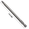 Inserto bits prolungato 1/4" punta a croce philips PH2 x 150 mm. ECEF