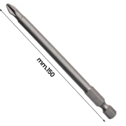 Inserto bits prolungato 1/4" punta a croce philips PH2 x 150 mm. ECEF