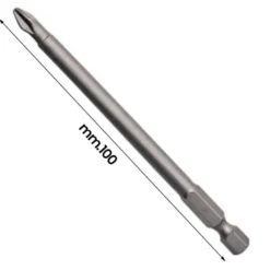 Inserto bits prolungato punta a croce philips PH2 x 100 mm. ECEF