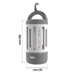 Insetticida elettrico ricaricabile 4W 800V con torcia 120 lm VINCO 20295