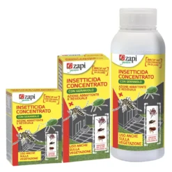 Insetticida liquido concentrato a base di cipermetrina pura per zanzare mosche zecche pulci blatte formiche ml.250 ZAPI