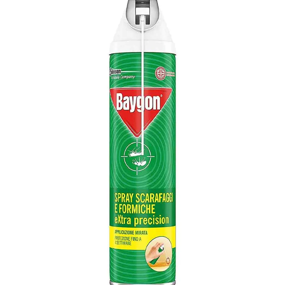 Insetticida spray per scarafaggi e formiche BAYGON ml.400 con erogatore di precisione
