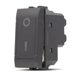 Interruttore bipolare 0/1 16 amp ART compatibile BTICINO LIVING antracite