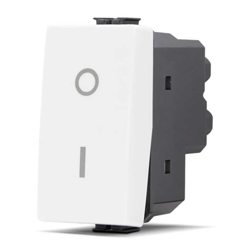 Interruttore bipolare 0/1 16 amp JOY-T3 compatibile BTICINO MATIX