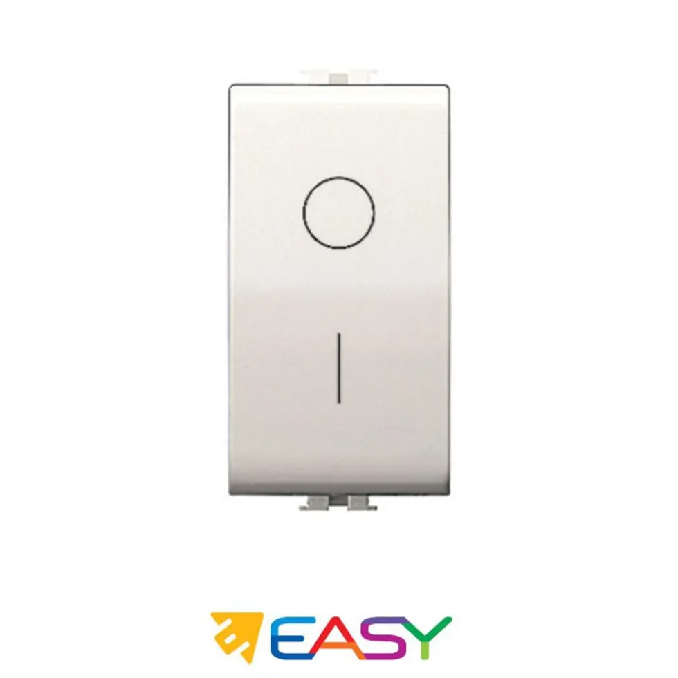Interruttore bipolare illuminabile 0/1 16 amp 250V ELETTROCANALI serie EASY compatibile Bticino Matix