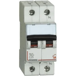 Interruttore magnetotermico modulare BTDIN 1P+N 2m 25A 4,5Ka BTICINO FC810NC25