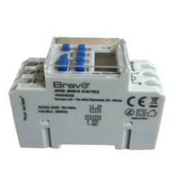 Interruttore orario digitale con riserva di carica per quadro din BRAVO 93003225