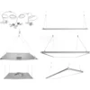Kit accessori per installazione a sospensione di pannelli led