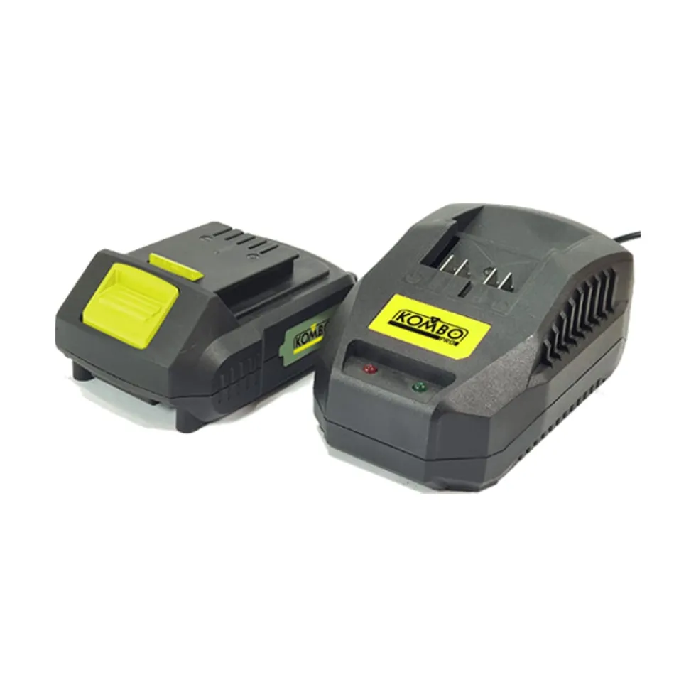 Kit batteria al litio 20V 2Ah + caricabatteria KOMBO PRO EASY2USE compatibile con tutti gli utensili KOMBO PRO