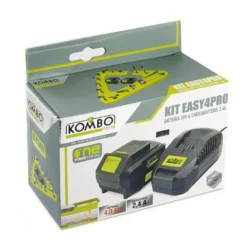 Kit batteria al litio 20V 4Ah + caricabatteria KOMBO PRO EASY4PRO compatibile con tutti gli utensili KOMBO PRO