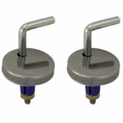 Kit cerniere regolabili S117K per sedile wc aggancio laterale gambo alto con tasselli