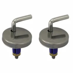Kit cerniere regolabili S121K per sedile wc aggancio laterale gambo basso con tasselli