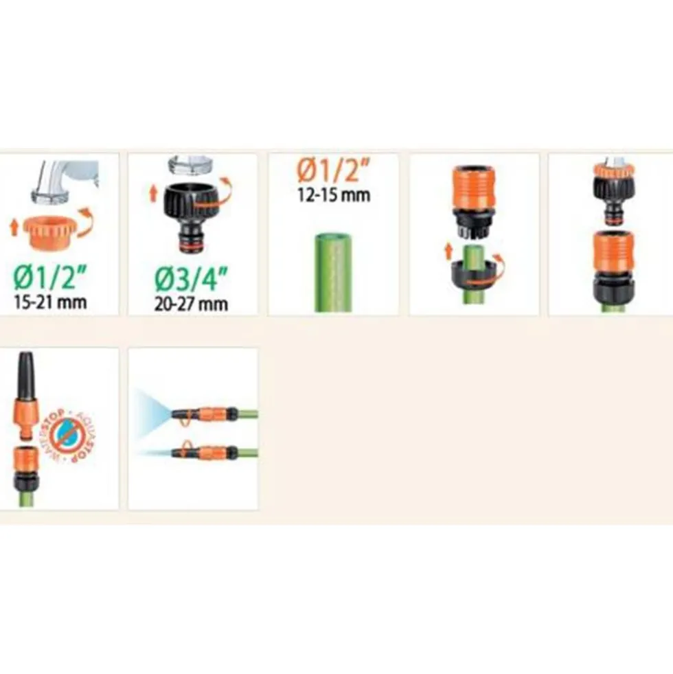 Kit completo per innaffiare CLABER 8802 STARTER KIT pz.4