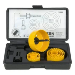 Kit frese a tazza bi-metal 11 pezzi da 19 a 64mm TOLSEN 75865