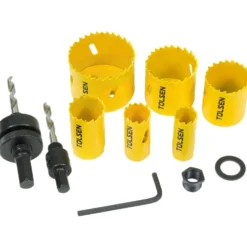 Kit frese a tazza hss bi-metal 9 pezzi da 19 a 57mm per metallo e acciaio TOLSEN 75861
