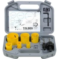 Kit frese a tazza hss bi-metal 9 pezzi da 19 a 57mm per metallo e acciaio TOLSEN 75861