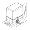 Kit motore per cancelli scorrevoli fino a 600 kg. VDS SIMPLY 230V