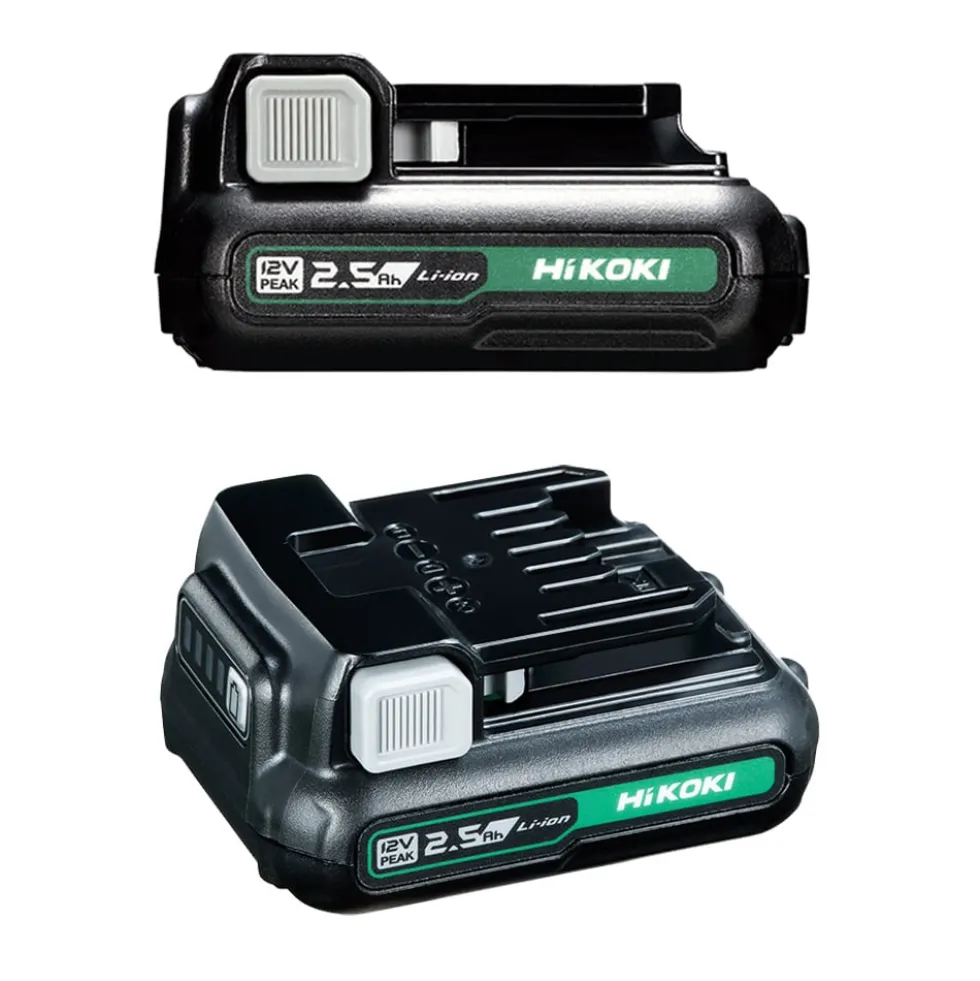 Kit promo combo HIKOKI KC12HKDA2 trapano con percussione DV12DA + avvitatore impulsi WH12DA + 2 batterie 12V 2,5Ah