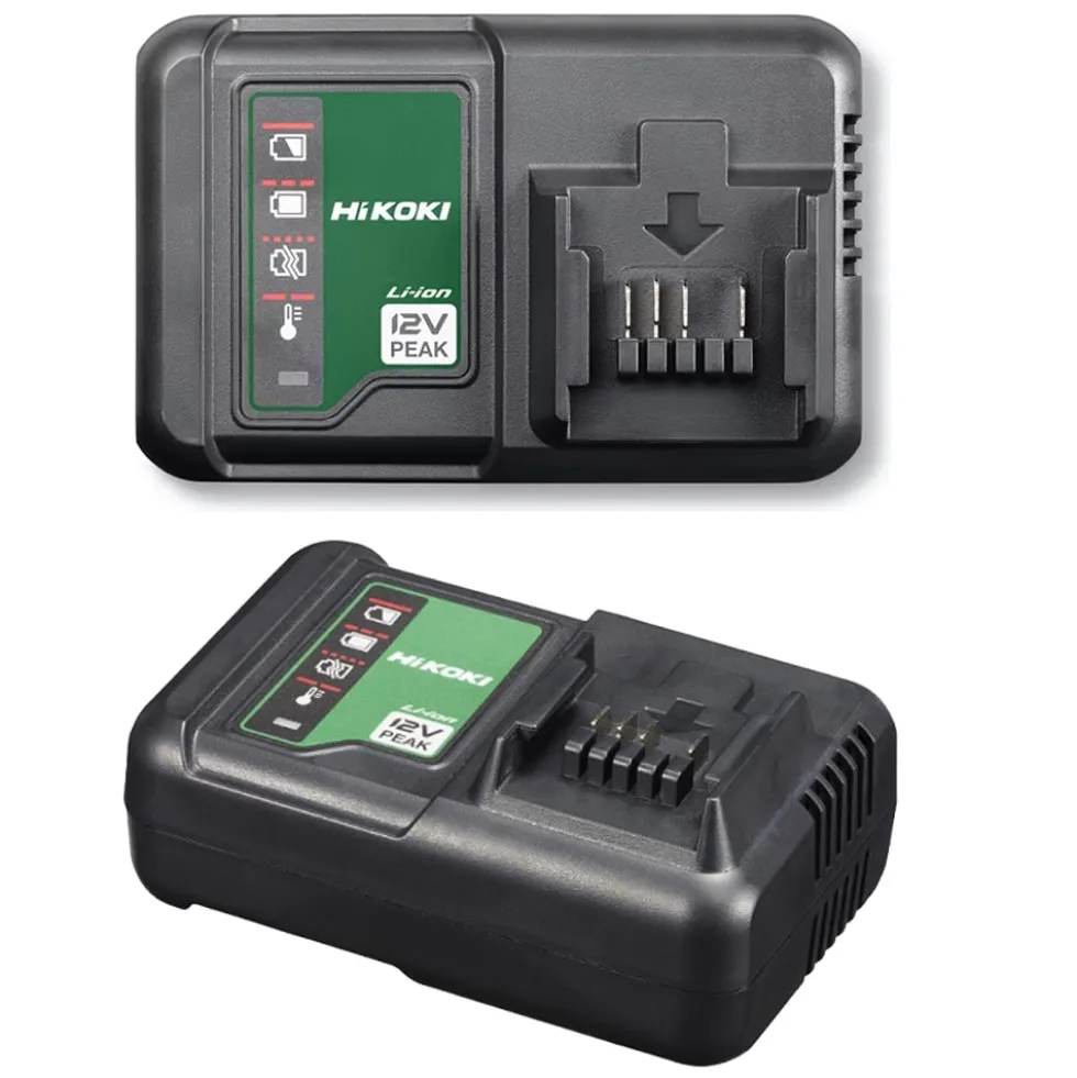 Kit promo combo HIKOKI KC12HKDA2 trapano con percussione DV12DA + avvitatore impulsi WH12DA + 2 batterie 12V 2,5Ah