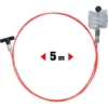 Kit pulizia stufa a pellet con sonda flessibile mt.5 e scovolo mm.80 RIBIMEX