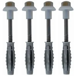 Kit 4 pz. tasselli e viti fissaggio verticale sanitari bidet e wc mm.8 x 40