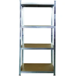 Kit scaffale in metallo zincato cm.75 x 30 x 150h 4 ripiani portata 100kg.