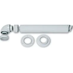 Kit scarico fumi coassiale mm.100/60 per scaldini a gas a camera stagna tiraggio forzato IGWH THERMEX
