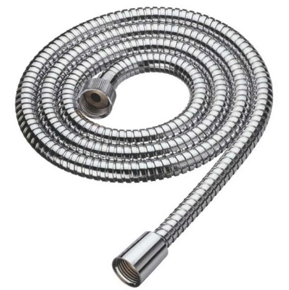 Laccio doccia flessibile cromato doppia aggraffatura cm.200