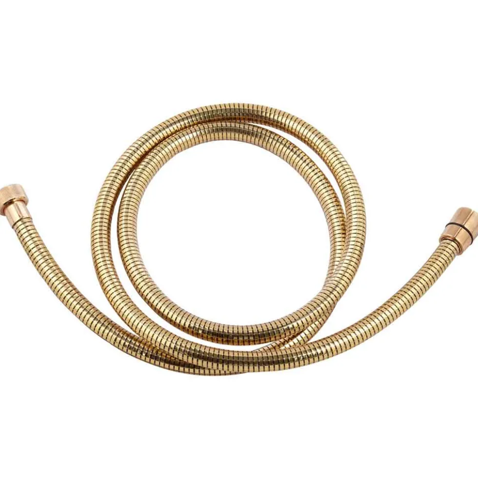 Laccio doccia flessibile dorato con attacco conico 1/2" cm.150 REMER
