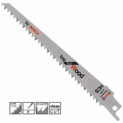 Lama in acciaio inox per sega a gattuccio taglio legno pvc vetroresina BOSCH S644D