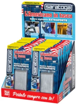 L' AMERICANO IN TASCA Nastro americano telato tascabile extra forte grigio mm.50 x 5 mt.