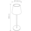 Lampada led da tavolo ricaricabile CFG AUDREY bianca con intensità luminosa e tonalità di luce regolabile