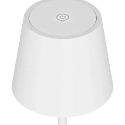 Lampada led da tavolo ricaricabile CFG AUDREY bianca con intensità luminosa e tonalità di luce regolabile