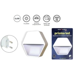 Lampada segnapasso PRISMA LED 5 con sensore crepuscolare CFG EL180